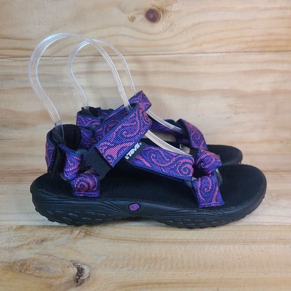 Teva Pretty Rugged Sandals Youth 2 Purple Black